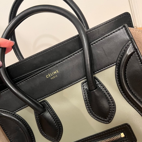 Celine Tri color Micro luggage tote - Picture 1 of 10